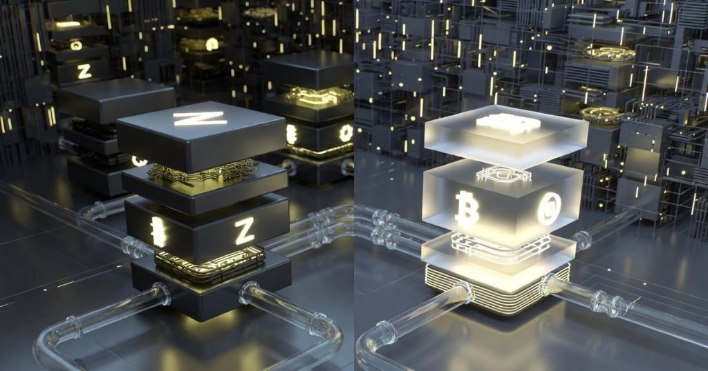 Technical comparison of zero-knowledge rollup and optimistic rollup blockchain scaling architecture