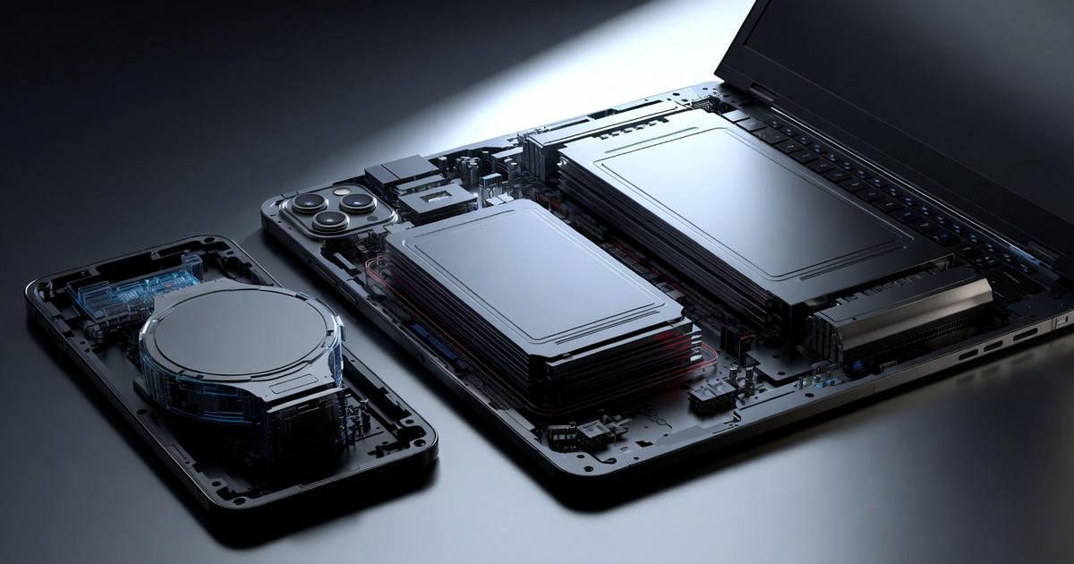 Next-generation solid-state battery integrated inside modern consumer electronic devices