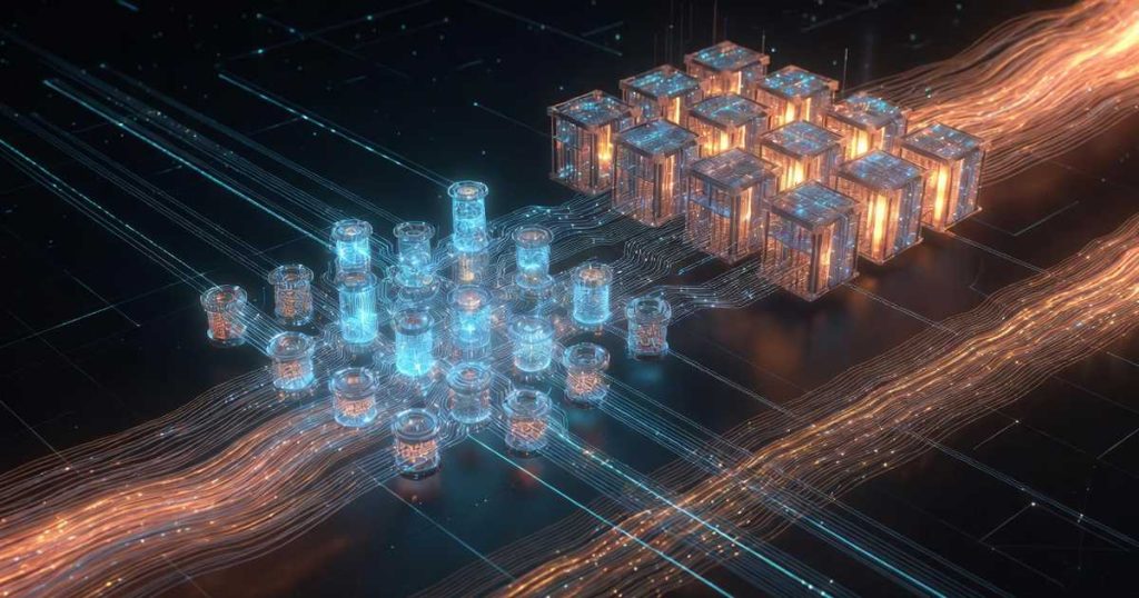 Diagram illustrating a modular blockchain with separate consensus, execution, and data availability layers